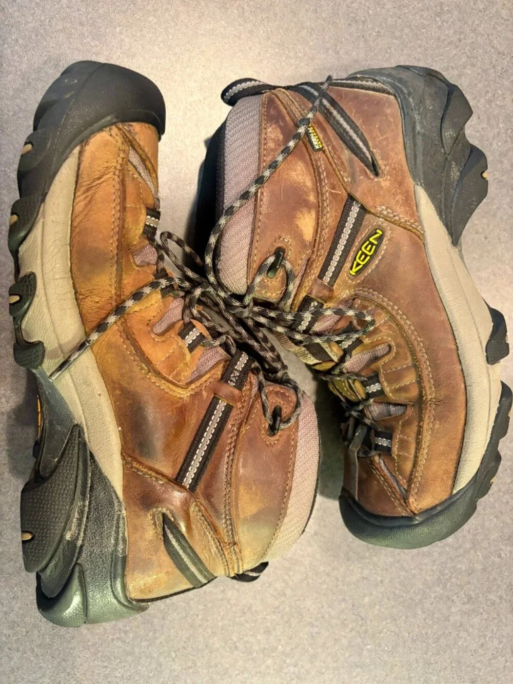 ~~Keen Targhee II Mid Waterproof Brown Leather Hiking Boots Men's Size 11